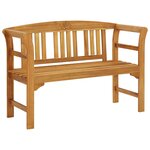 vidaXL Banc de jardin 114 cm Bois d'acacia solide