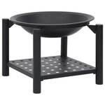 vidaXL Foyer avec tisonnier 54x54x55 cm Acier