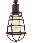 Eglo lampe suspendue port seton 3 x 60 w marron antique 49808