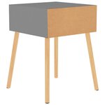 vidaXL Tables de chevet 2 Pièces Gris 40x40x56 cm Aggloméré
