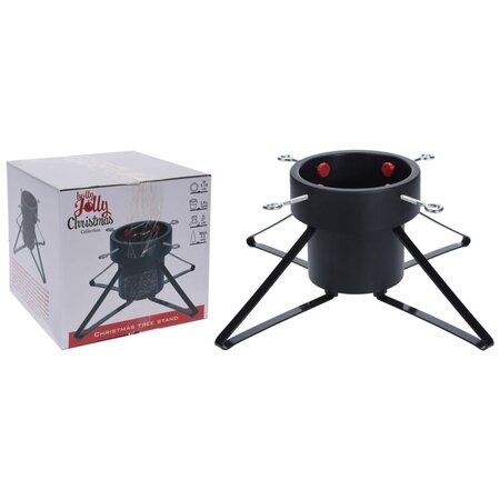 Ambiance Support de sapin de Noël Noir 2 5 m