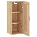vidaXL Armoire murale chêne sonoma 34 5x34x90 cm bois d'ingénierie