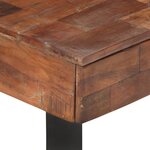 vidaXL Table basse 110x60x40 cm Bois de récupération massif