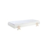 Lit Modulo Smiley Blanc Empilable 90x200 L 203 6 x Lg 93 8 x H 27 5 cm