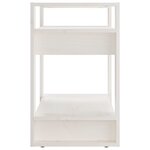 vidaXL Bibliothèque/Séparateur de pièce Blanc 60x35x57 cm Pin solide