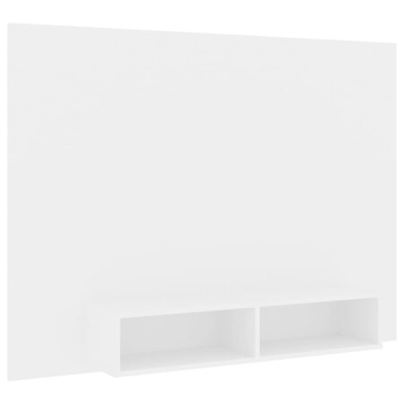 vidaXL Meuble TV mural Blanc 135x23 5x90 cm Aggloméré