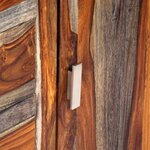 vidaXL Buffet Gris 160 x 40 x 75 cm Bois de Sesham massif