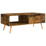 vidaXL Table basse Chêne fumé 100x49 5x43 cm Aggloméré