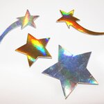 Autocollants mousse EVA - Étoiles holographiques
