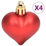 vidaXL Ensemble de boules de Noël 70 Pièces Doré et rouge