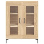 vidaXL Buffet haut Chêne sonoma 69 5x34x180 cm Bois d'ingénierie