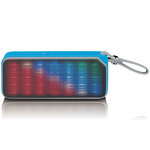 Lenco haut-parleur stéréo bluetooth lumière de disco bt-191 bleu