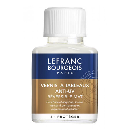 Vernis mat a tableaux anti uv 75ml lefranc bourgeois