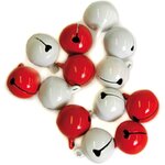 Grelot / Clochette Blanc et Rouge 10 pièces