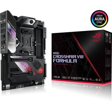 Asus rog crosshair viii formula amd x570 emplacement am4 atx