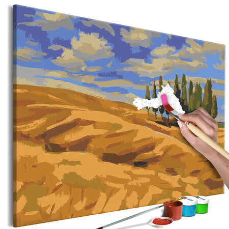 Tableau à peindre par soi-même - hot summer l x h en cm 60x40