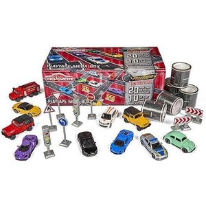 Majorette tapis de jeu + 10 véhicules mega box