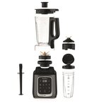 Moulinex lm91hd10 infinymix+ blender - 1600 w - bol tritan 1 75 l - smoothies  glaces  soupe  pâtes - gourde 600 ml - 5 programmes