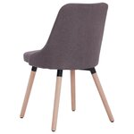 vidaXL Chaises à manger lot de 2 taupe tissu