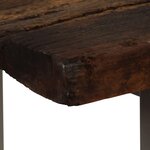 vidaXL Table console Bois de récupération et acier 120x35x76 cm