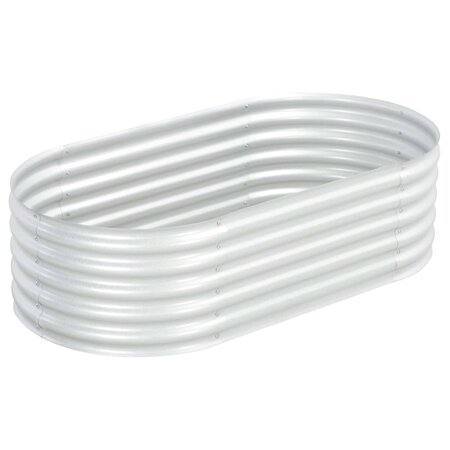 vidaXL Lit surélevé de jardin 160x80x44 cm Acier galvanisé Argenté