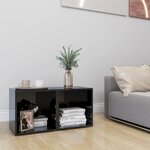 vidaXL Meubles TV 2 Pièces Noir brillant 37x35x37 cm Aggloméré