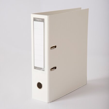Lot de 100 Classeurs A4 Class'Hic BLANC haut de gamme - dos 8 cm - marque enveloppebulle