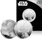 Pièce de monnaie en Argent 5 Dollars g 31.1 (1 oz) Millésime 2023 Disney 100 Magical Years DARTH VADER