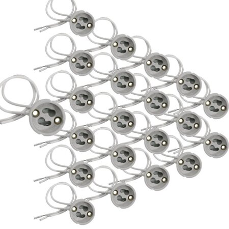 Douille gu10 (pack de 20) - blanc - silamp