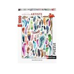 Puzzle N 1000 p - Aquarelles de plumes