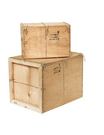(lot  10 caisses) caisse bois contreplaqué mussy® - paquet de 10 345 x 295 x 195mm