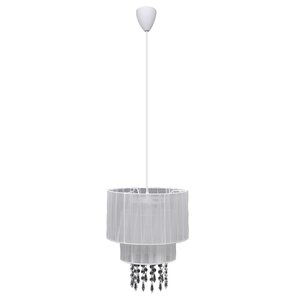 Lustre plafonnier contemporain suspension cristal blanc