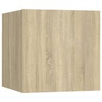 vidaXL Ensemble de meuble TV 4 Pièces Chêne sonoma Aggloméré