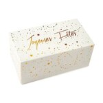 4 boîtes en carton pour bûche de Noël 35 x 13 cm