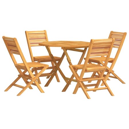 vidaXL Ensemble à dîner de jardin 5 Pièces Bois de teck massif