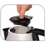 Tefal ki150d10 dialog bouilloire sans fil inox  1 7 l  résistance cachée  filtre anticalcaire  base pivotante 360°- inox
