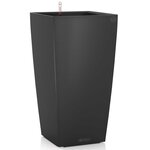 LECHUZA Jardinière Cubico Color 40 ALL-IN-ONE Ardoise 13158