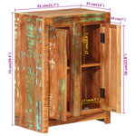 vidaXL Buffet 55x33x75 cm bois massif de récupération