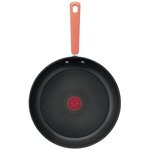 TEFAL G720S604 Batterie de cuisine 6 pieces empilables OPTI'SPACE - Tous feux dont induction - Manches fixes - Inox