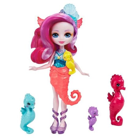 Enchantimals - famille de sedda hippocampe - poupée