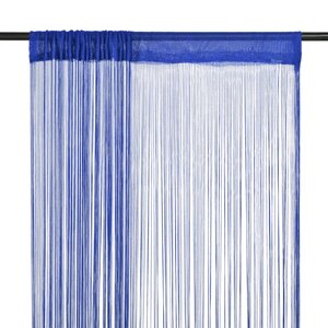 vidaXL Rideau en fils 2 Pièces 140 x 250 cm Bleu