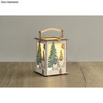 Lanterne en bois Lutin 26 5cm