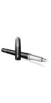 PARKER Urban Premium - Stylo-plume, métal ébène ciselé, attributs chromés, plume moyenne, en écrin