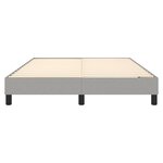 vidaXL Sommier à ressorts de lit Gris clair 140x190 cm Tissu
