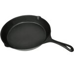 vidaXL Poêle de gril Fonte 30 cm Ronde