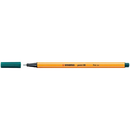 Stylo-feutre point 88 pointe fine 0 4 mm vert pin x 10 stabilo