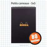 Bloc notepad 148x210 a5 petits carreaux 5x5 80f rhodia