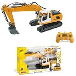 MONDO - Véhicule radiocommandé - chantier - Travaux publics - Pelleteuse excavatrice - échelle 1/16eme - Garçon- A partir de 3 ans