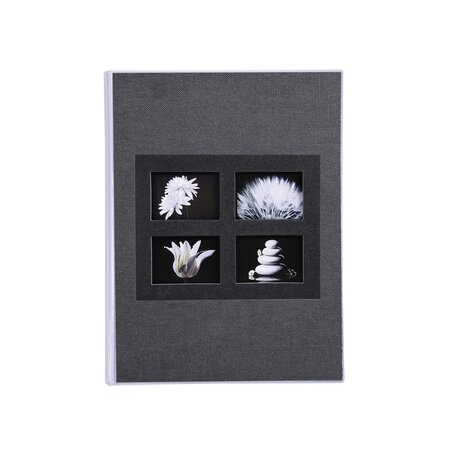 Album photos pochettes souples - 64 photos 10x15 cm - nature noir et blanc