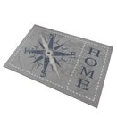 Tapis d'entrée motifs Home/Points cardinaux 50 x 80cm